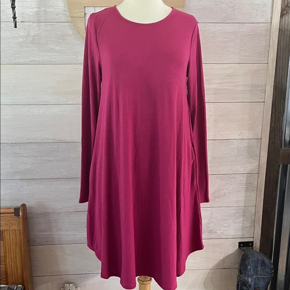 NEW Nadine West Women's Long Sleeve Pink Dress M